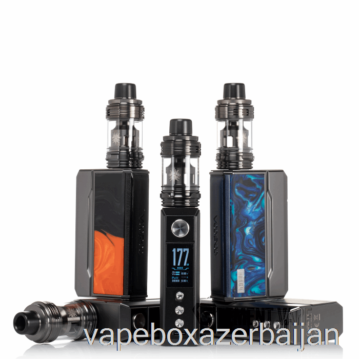 Vape Baku VOOPOO Drag 4 177W Starter Kit Gun Metal + Ocean Blue